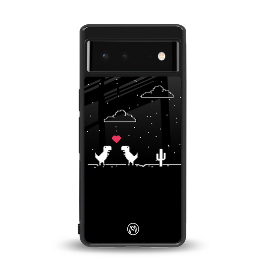 t-rex back phone cover | glass case for google pixel 6