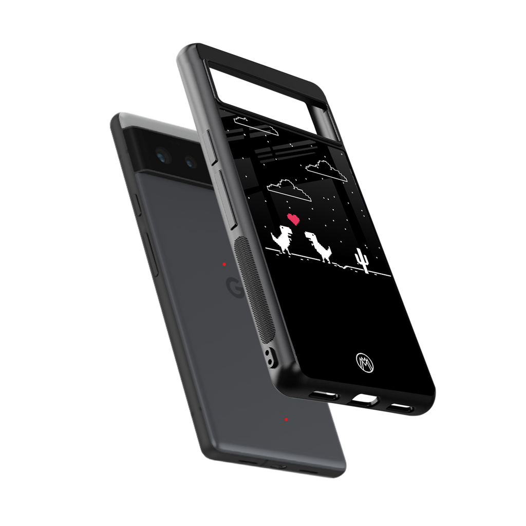 t-rex back phone cover | glass case for google pixel 6