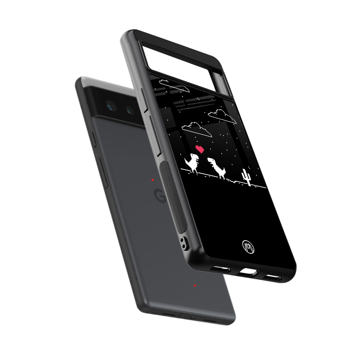 t-rex back phone cover | glass case for Google Pixel 6A