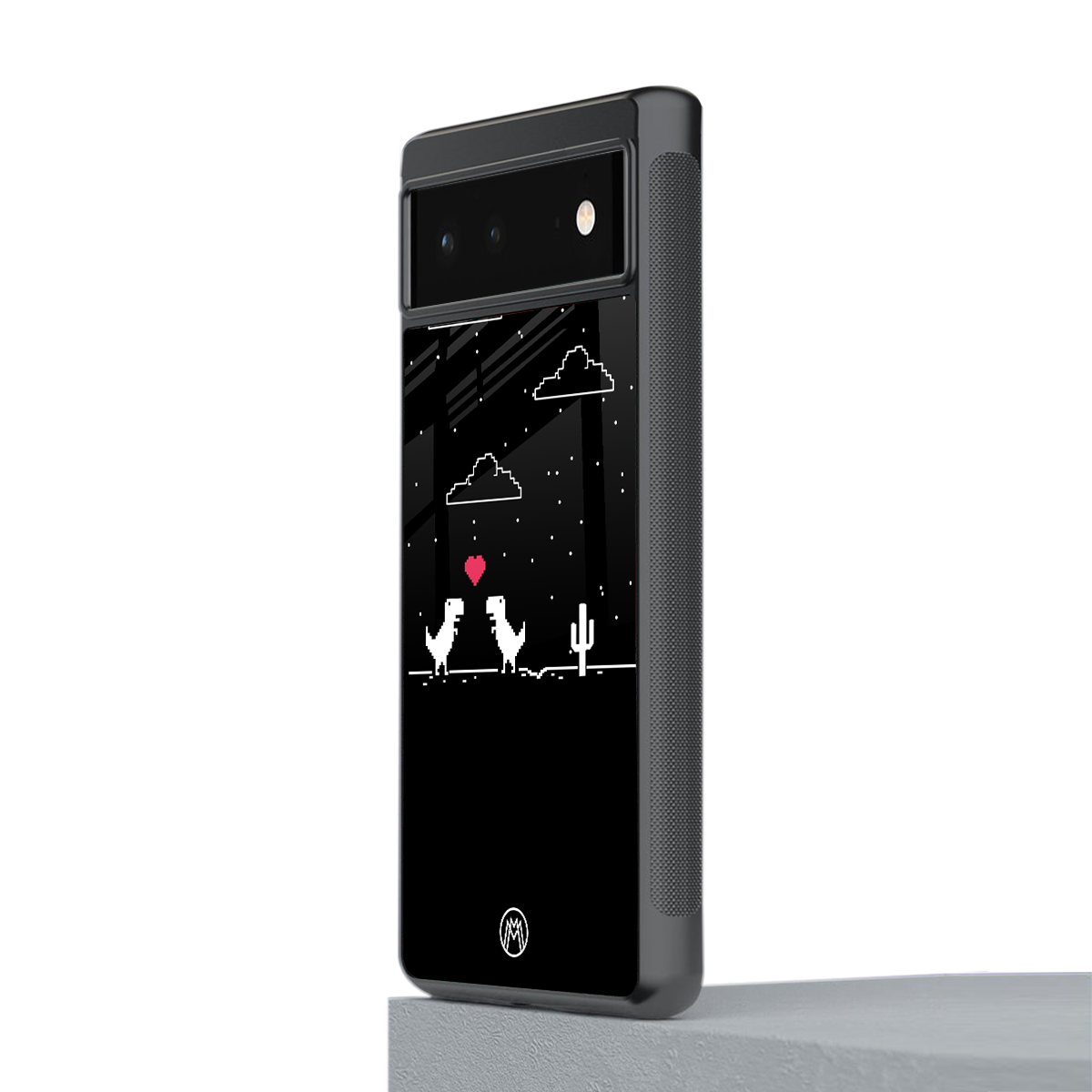 t-rex back phone cover | glass case for google pixel 6