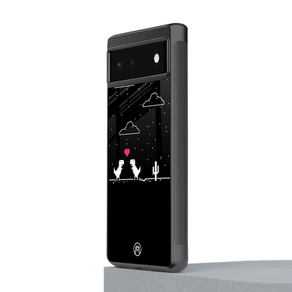 t-rex back phone cover | glass case for google pixel 6