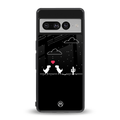 t-rex back phone cover | glass case for google pixel 7 pro