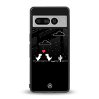t-rex back phone cover | glass case for google pixel 7 pro