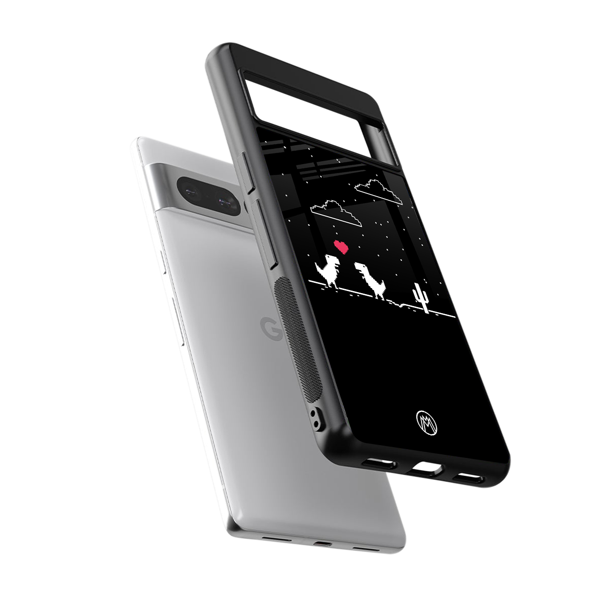 t-rex back phone cover | glass case for google pixel 7 pro