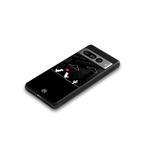 t-rex back phone cover | glass case for google pixel 7 pro