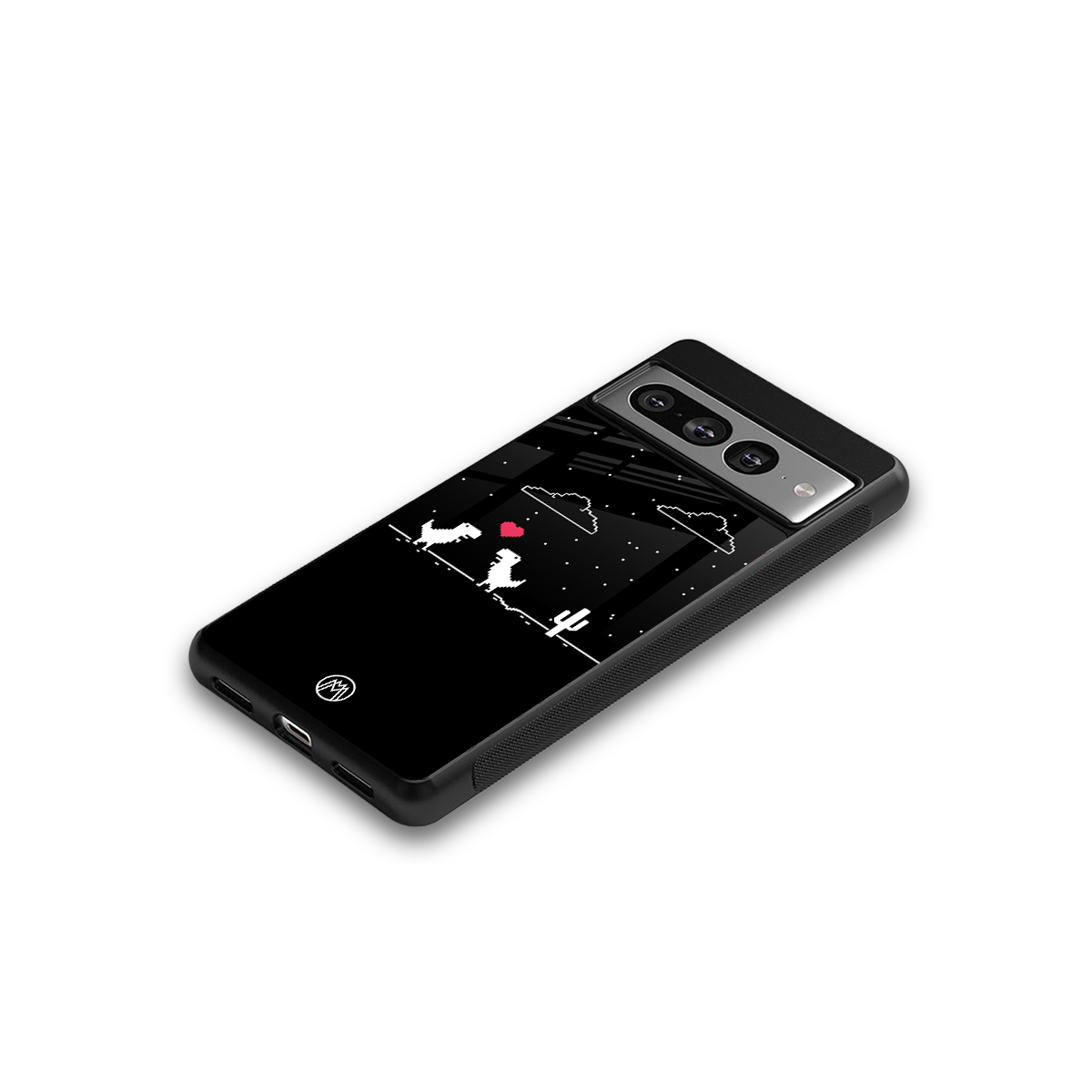 t-rex back phone cover | glass case for google pixel 7 pro