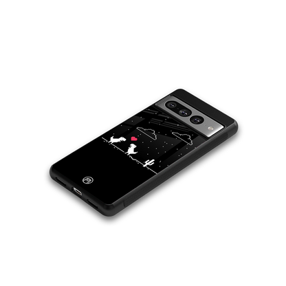 t-rex back phone cover | glass case for google pixel 7 pro