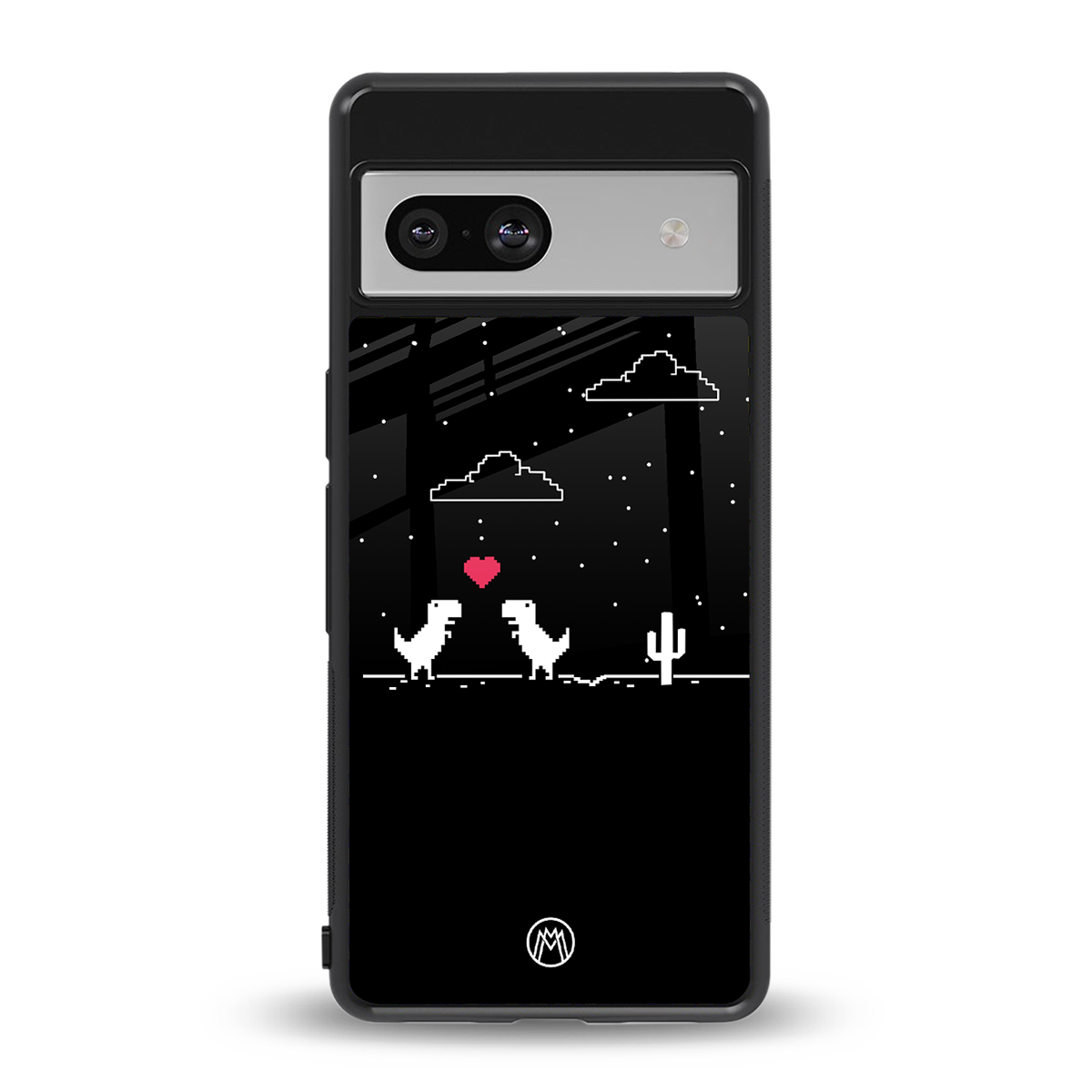 t-rex back phone cover | glass case for Google Pixel 7A