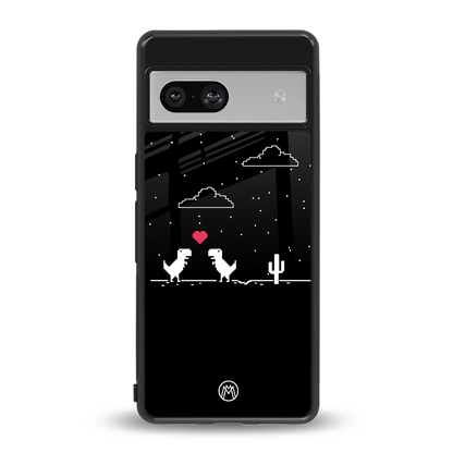 t-rex back phone cover | glass case for Google Pixel 7A