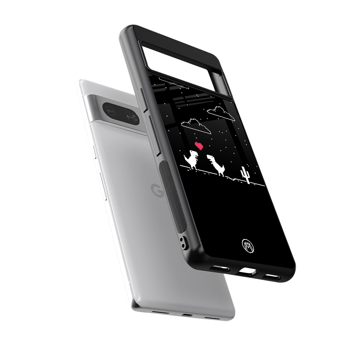 t-rex back phone cover | glass case for Google Pixel 7A