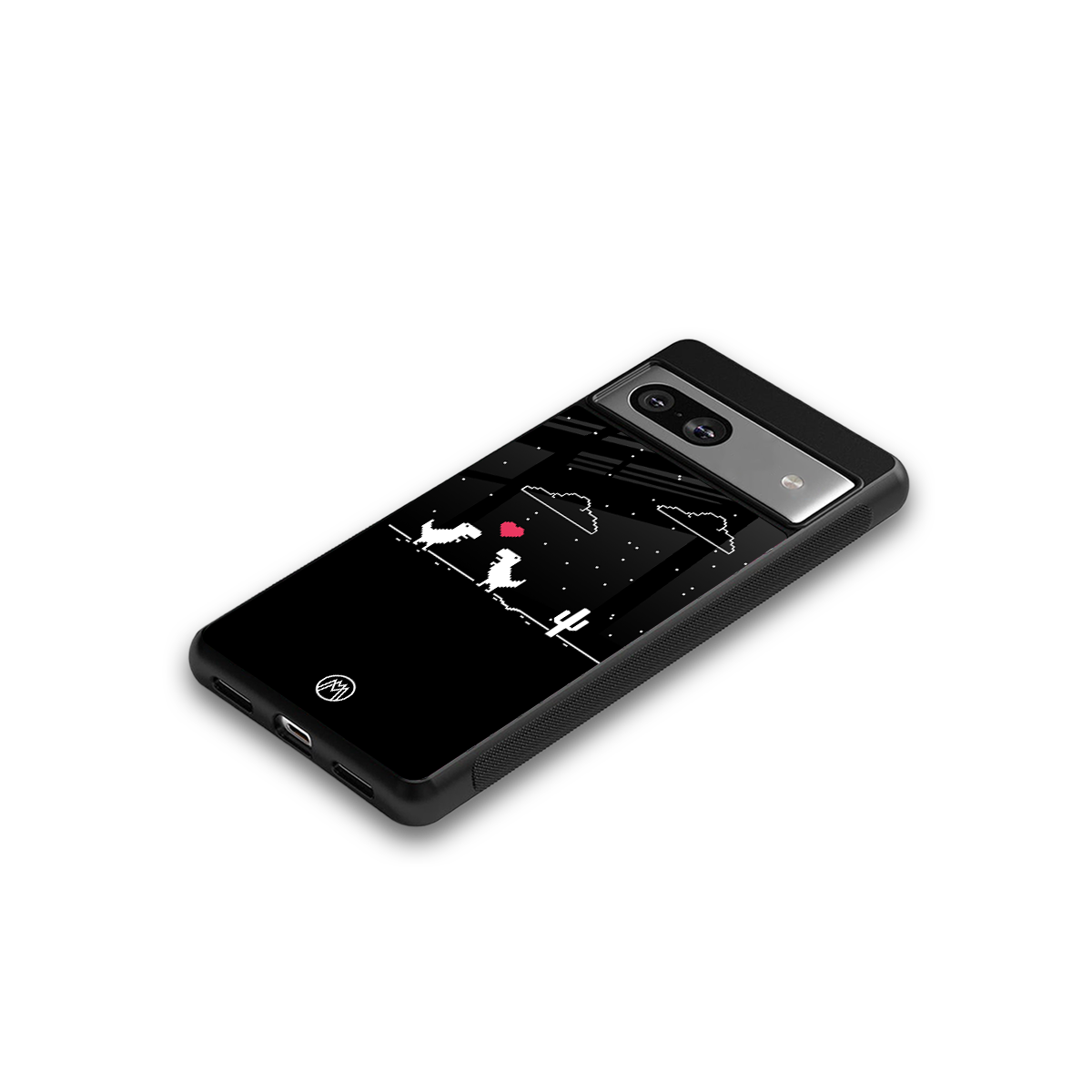 t-rex back phone cover | glass case for Google Pixel 7A