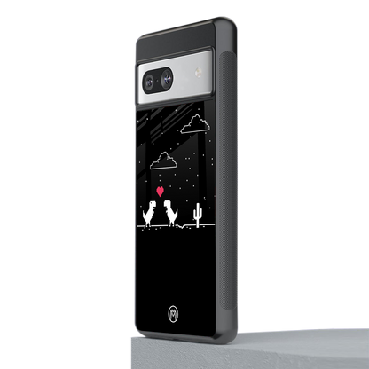 t-rex back phone cover | glass case for Google Pixel 7