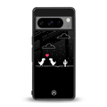 t-rex back phone cover | glass case for google pixel 8 pro