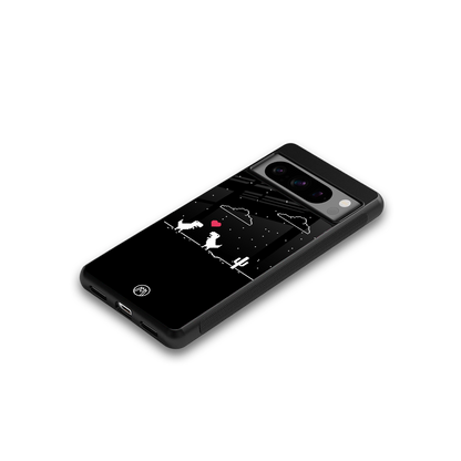 t-rex back phone cover | glass case for google pixel 8 pro