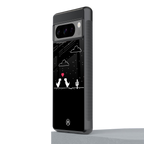 t-rex back phone cover | glass case for google pixel 8 pro