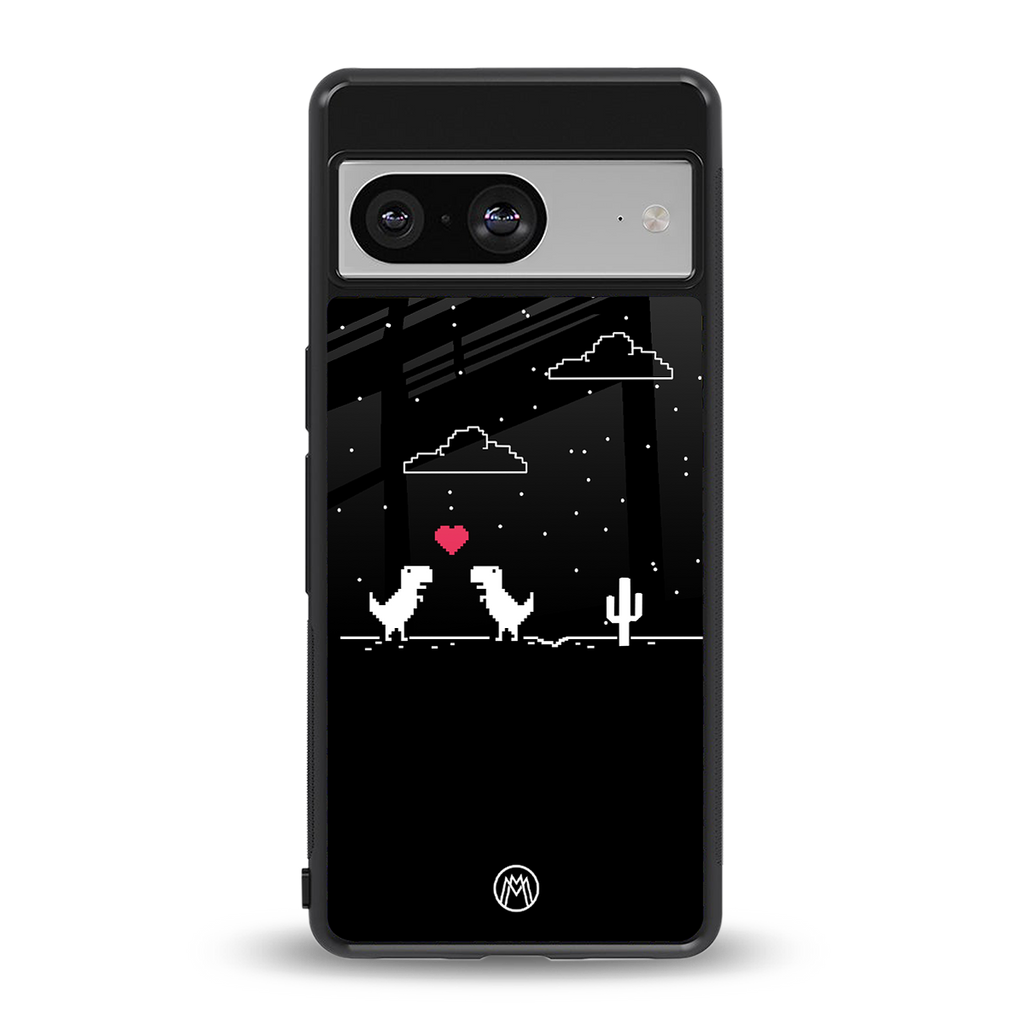 t-rex back phone cover | glass case for Google Pixel 8