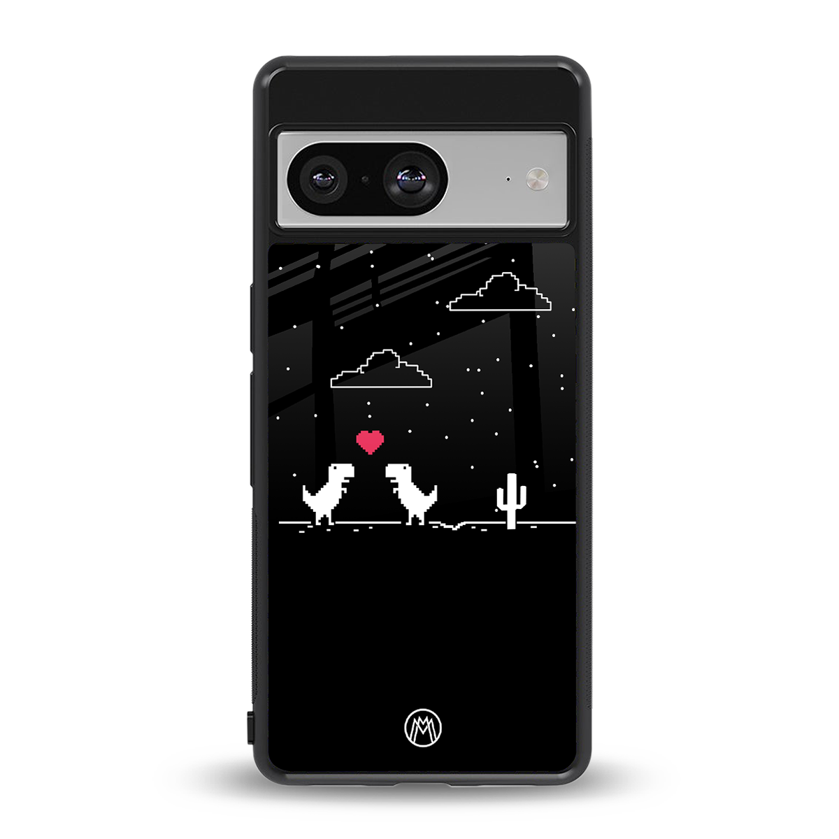 t-rex back phone cover | glass case for Google Pixel 8