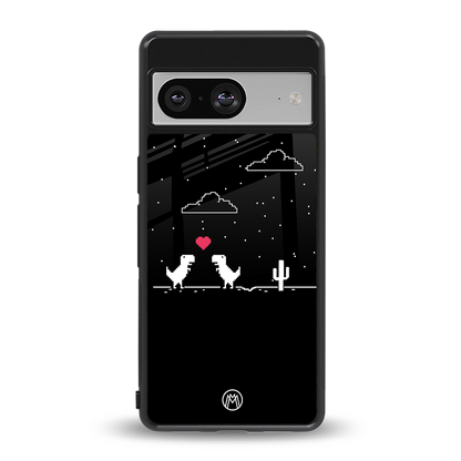 t-rex back phone cover | glass case for Google Pixel 8
