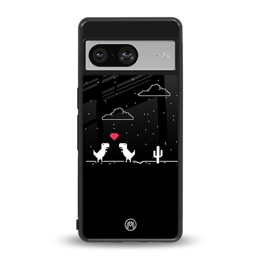 t-rex back phone cover | glass case for Google Pixel 8