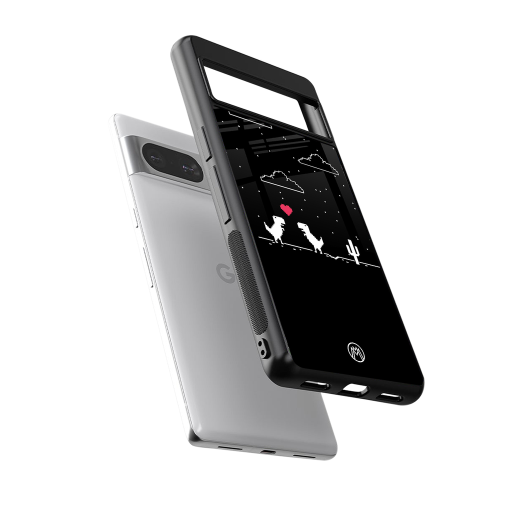 t-rex back phone cover | glass case for Google Pixel 8