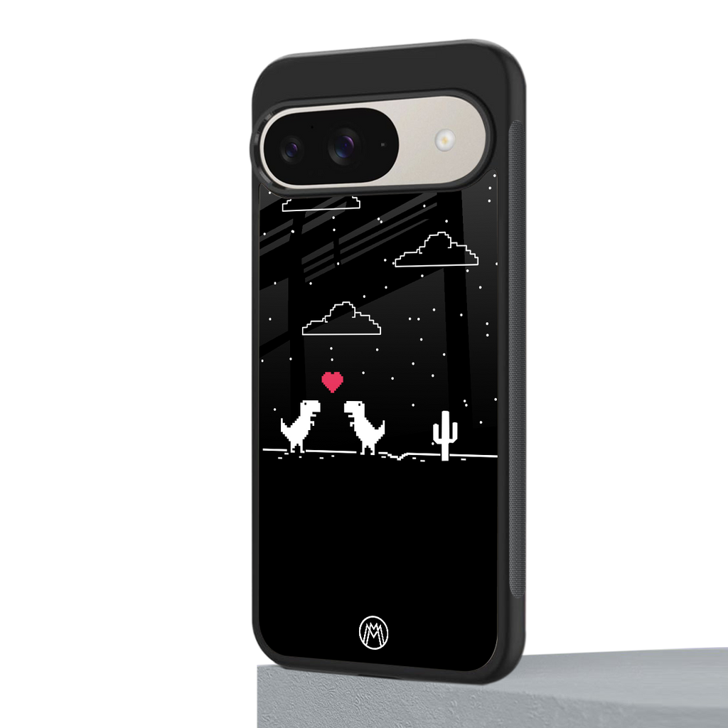 t-rex back phone cover | glass case for google pixel 9