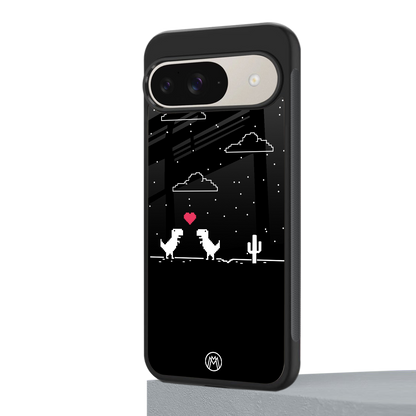 t-rex back phone cover | glass case for google pixel 9