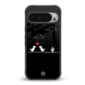 t-rex back phone cover | glass case for google pixel 9 pro