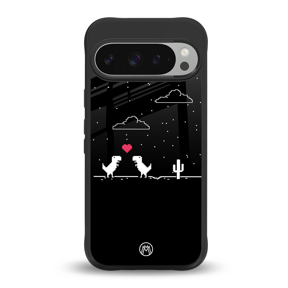 t-rex back phone cover | glass case for google pixel 9 pro xl