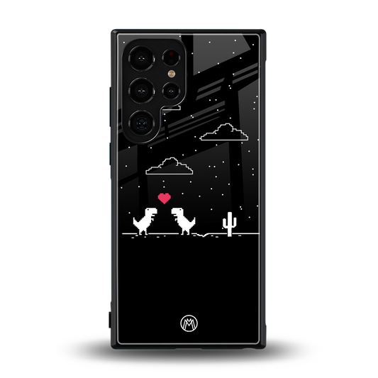 t-rex back phone cover | glass case for samsung galaxy s24 ultra