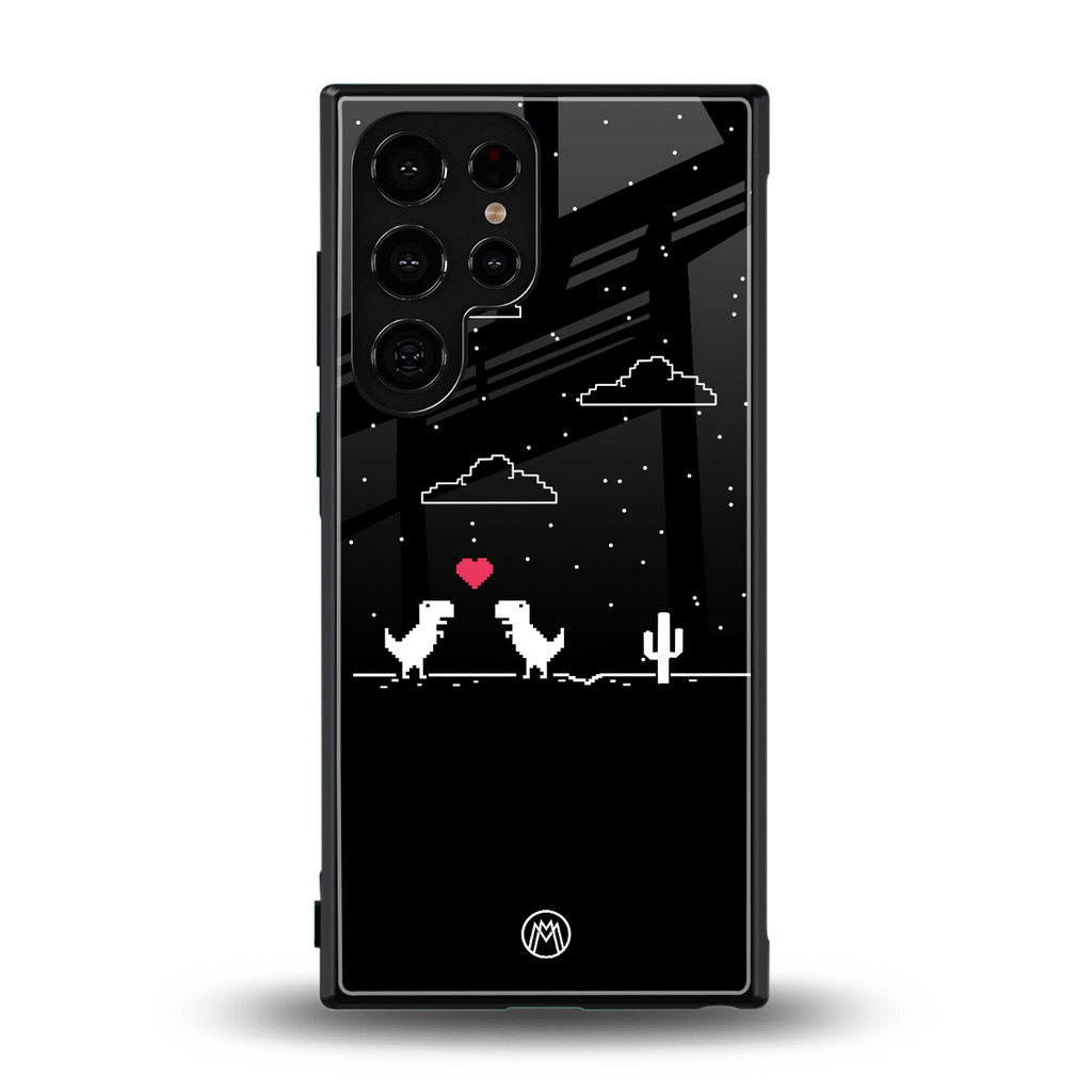 t-rex back phone cover | glass case for samsung galaxy s23 ultra