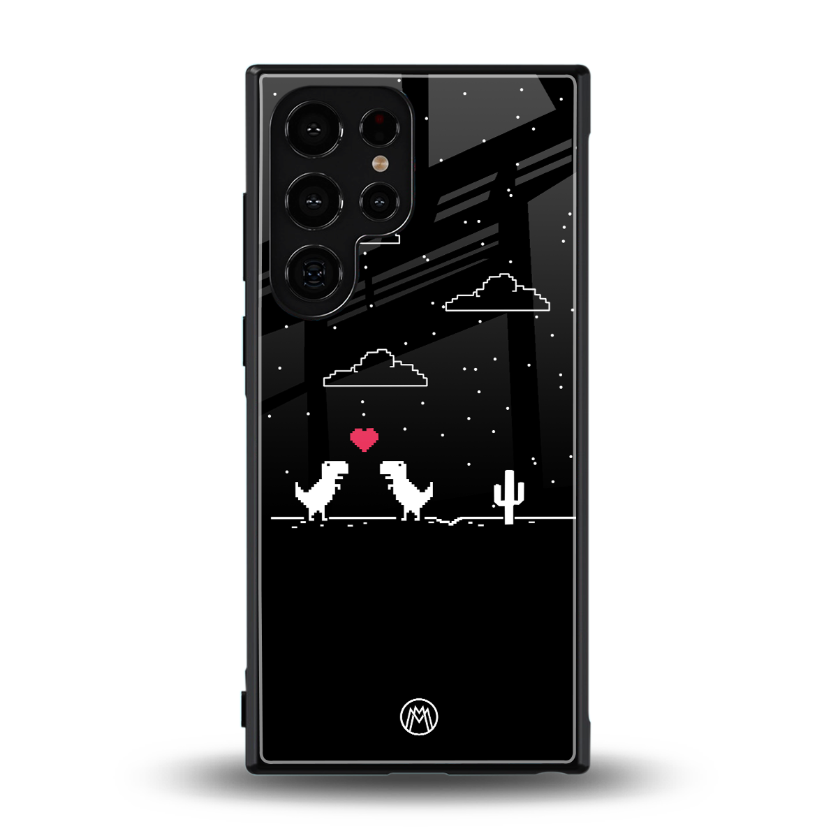 t-rex back phone cover | glass case for samsung galaxy s23 ultra