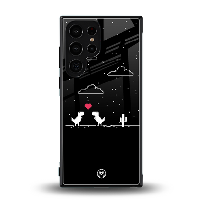 t-rex back phone cover | glass case for samsung galaxy s23 ultra