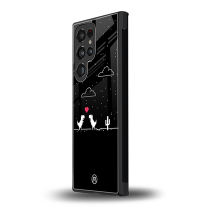 t-rex back phone cover | glass case for samsung galaxy s23 ultra