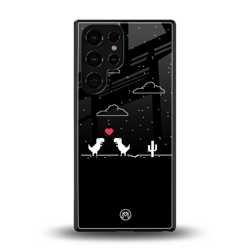 t-rex back phone cover | glass case for samsung galaxy s25 ultra