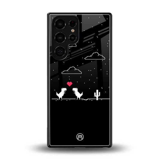 t-rex back phone cover | glass case for samsung galaxy s25 ultra