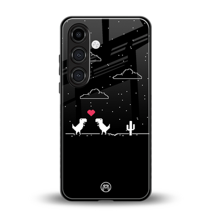 t-rex back phone cover | glass case for samsung galaxy s23 plus