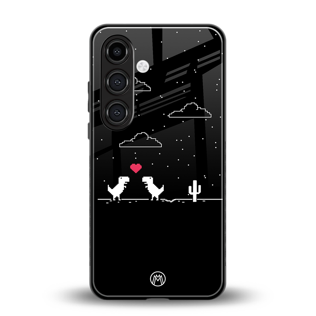 t-rex back phone cover | glass case for samsung galaxy s24 fe