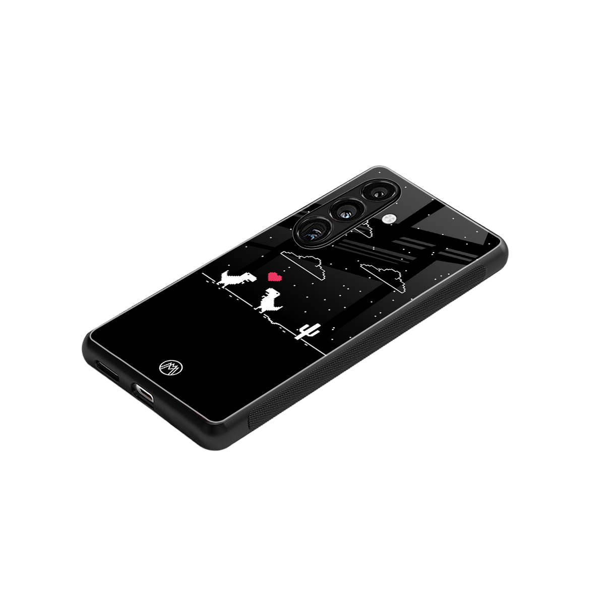 t-rex back phone cover | glass case for samsung galaxy s24 plus