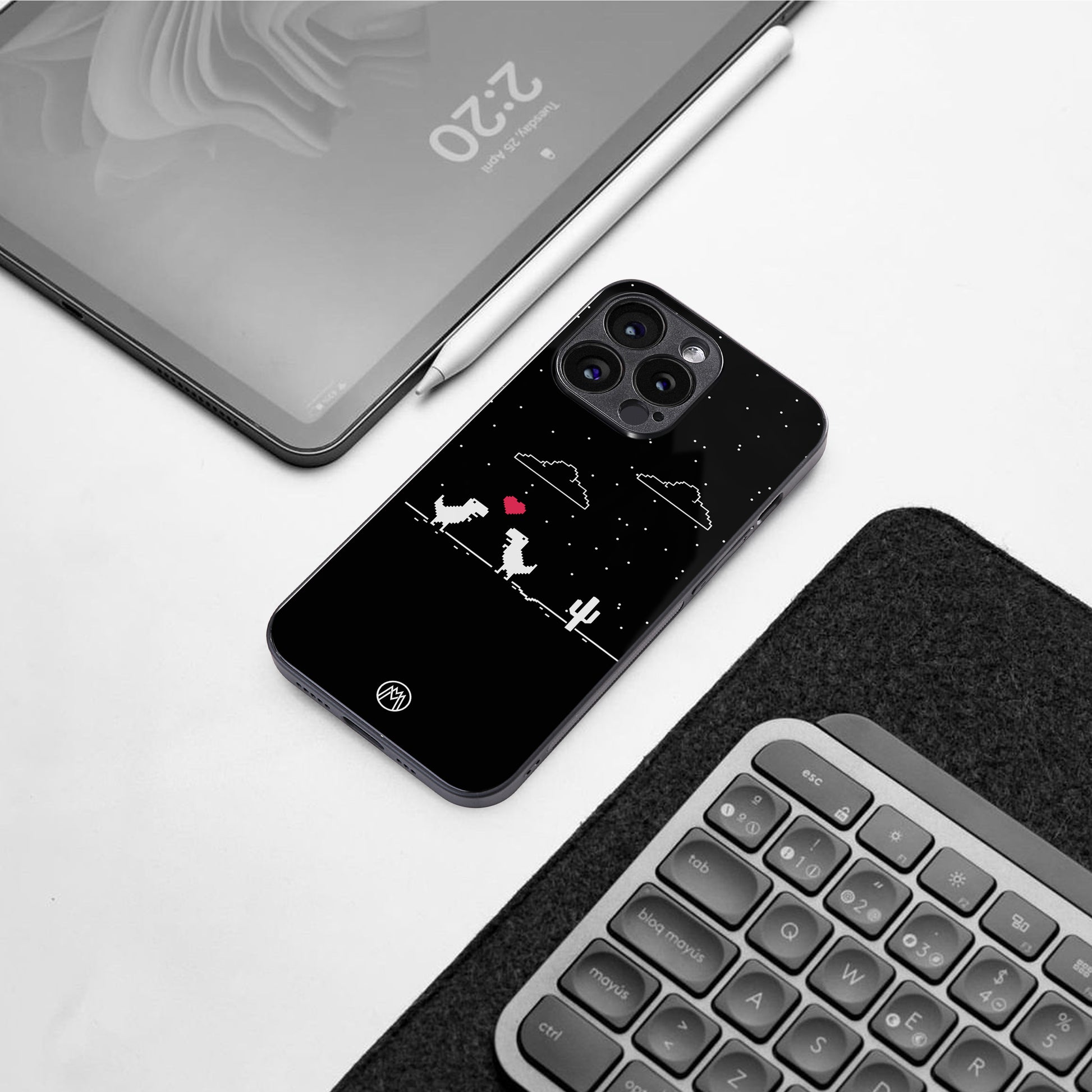 t-rex back phone cover | glass case for google pixel 9 pro xl