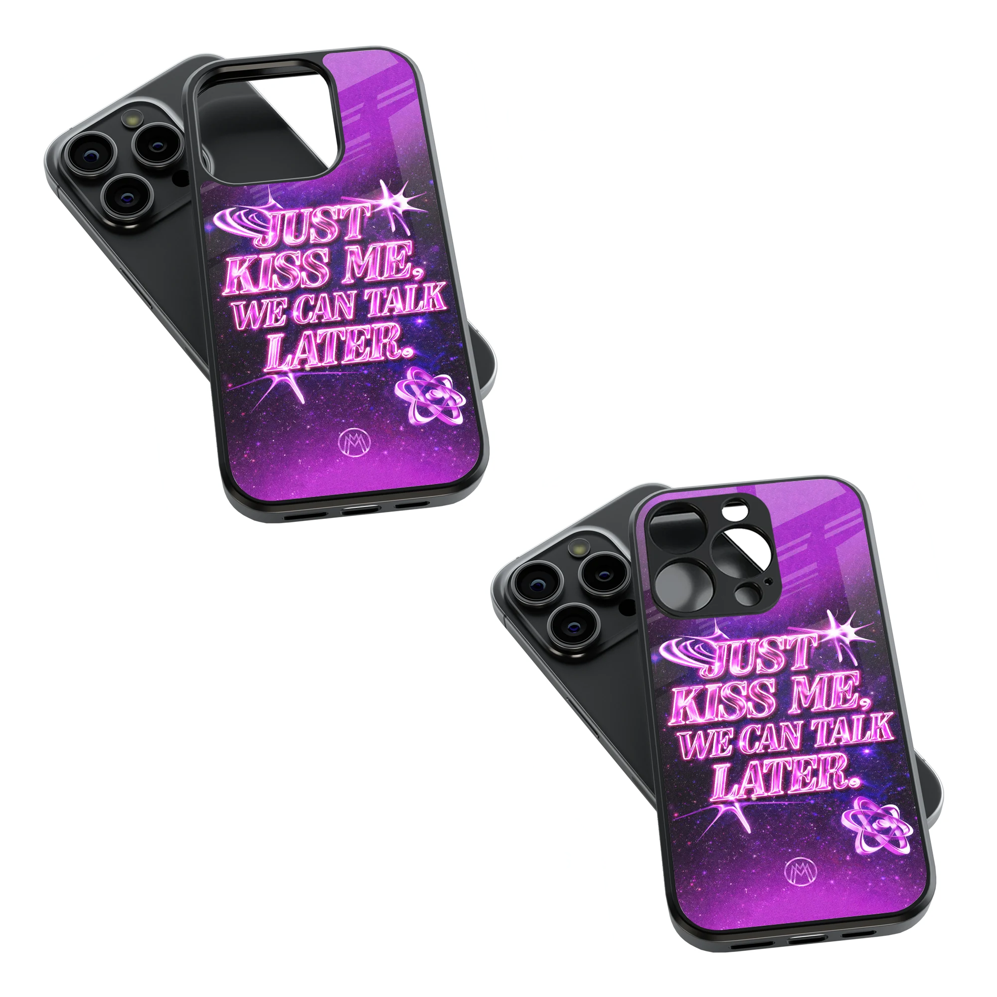 Trendy Glass Back Mobile Case for iPhone, Samsung, Redmi, OnePlus, Google Pixel, Motorola