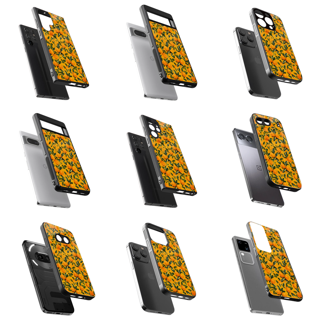 Durable Glass Back Mobile Case for iPhone, Samsung, OnePlus, Google Pixel, Redmi, Vivo, Oppo