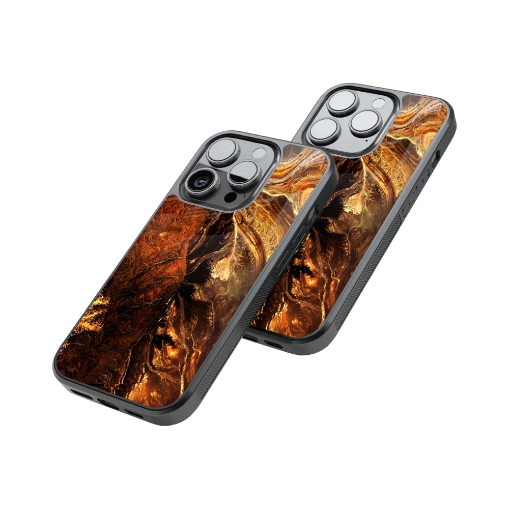 Protective Glass Back Phone Case Compatible with iPhone, Samsung, OnePlus, Pixel & More