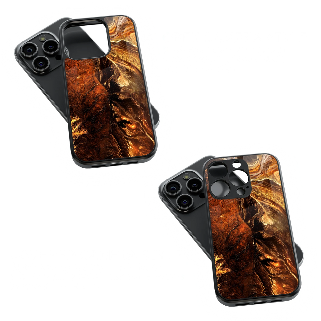 Trendy Glass Back Mobile Case for iPhone, Samsung, Redmi, OnePlus, Google Pixel, Motorola