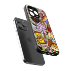 tasty food collage back phone cover | glass case for iphone 13 pro