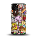 tasty food collage back phone cover | glass case for iphone 13