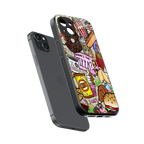 tasty food collage back phone cover | glass case for iphone 15 plus