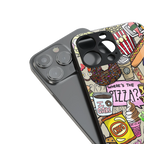 tasty food collage back phone cover | glass case for iphone 14 pro max