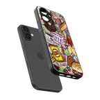 tasty food collage back phone cover | glass case for iphone 16