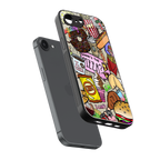tasty food collage back phone cover | glass case for iphone 16e