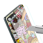 tasty food collage back phone cover | glass case for iphone 16e